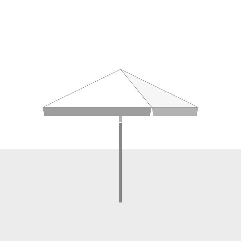 Parasol wit icoon - bedrukte parasols