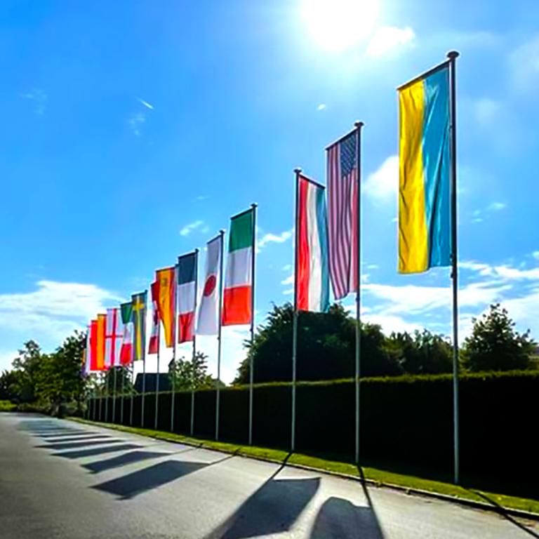 Mâts drapeaux 6m placés par nos soins (Belgique, Luxembourg)