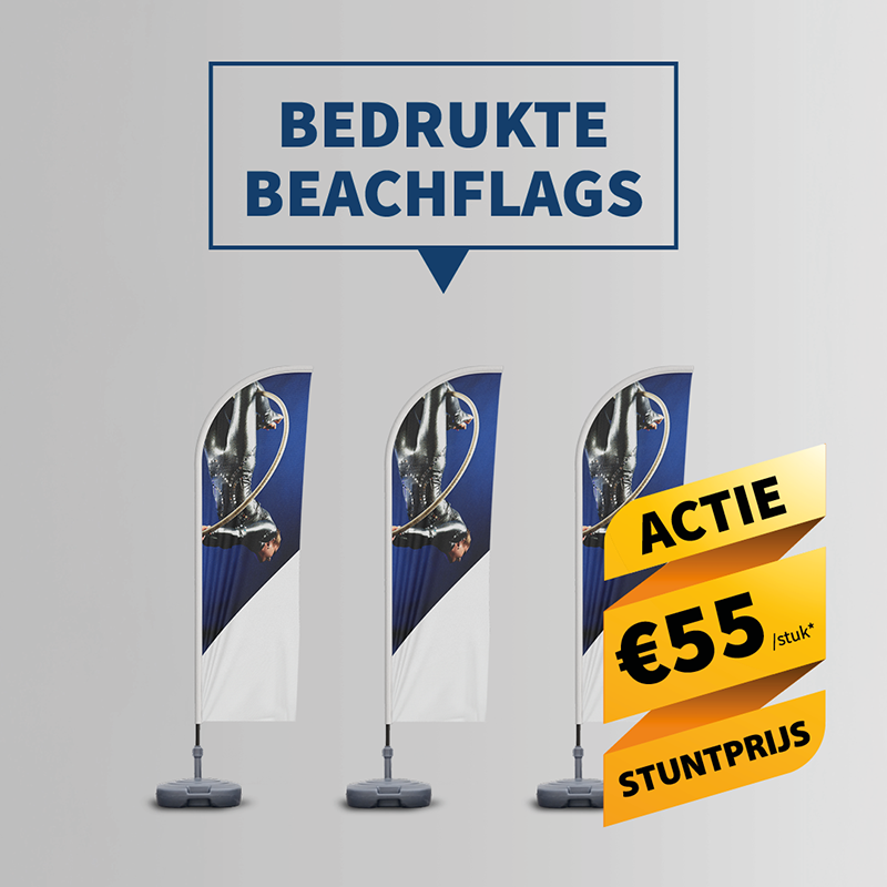 VISIX icon webshop beachvlag actie